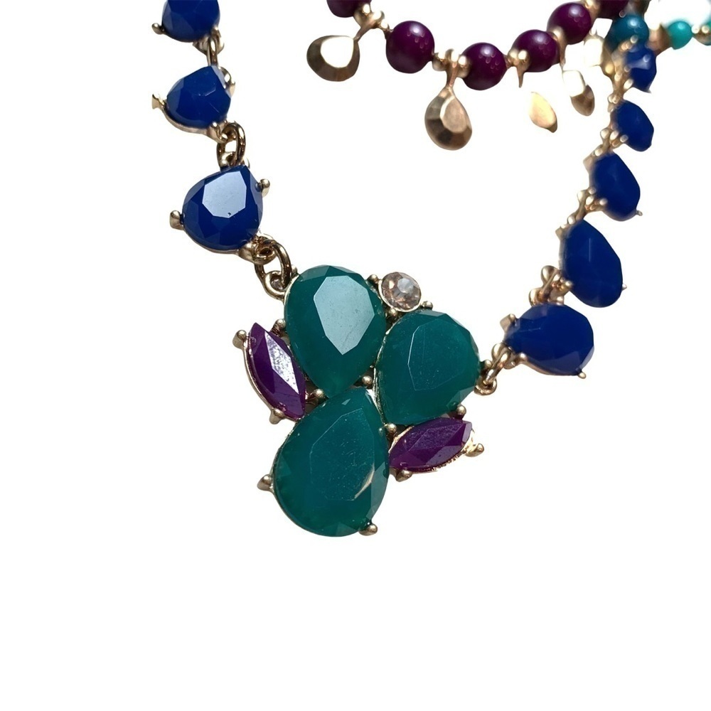 Boho Blue & Purple Necklace & Earring Bundle - Picture 8 of 15